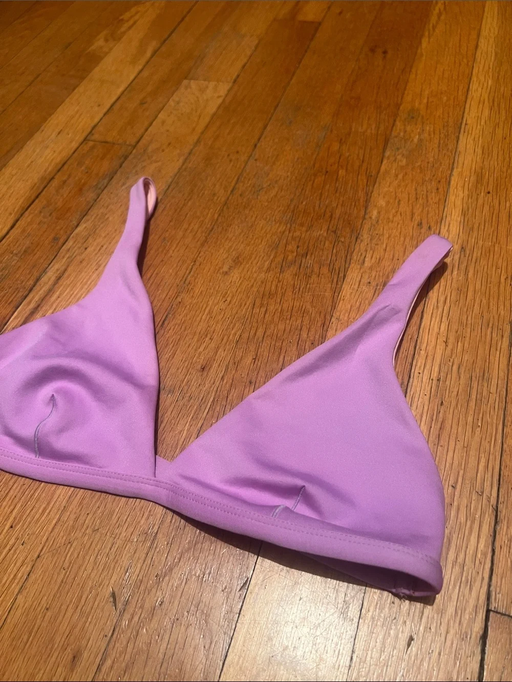 Left On Friday Lilac Triangle Bikini Top